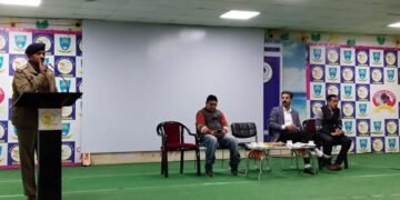 Cyber Security Awareness Campaign: The District Police made students aware at Children’s Academy Senior Secondary School.