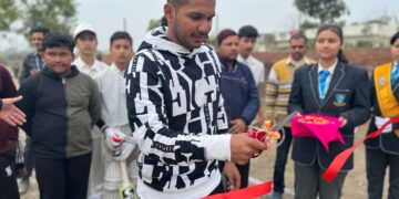 Inauguration Ceremony of RJ Cricket Academy under the aegis of Children’s Academy Senior Secondary School in Children’s Academy Sports Complex, Halduchaur