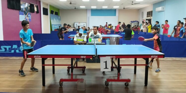 चिल्ड्रंस एकेडमी में जिला स्तरीय टेबल टेनिस टूर्नामेंट का हुआ आयोजन।