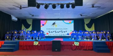 चिल्ड्रन्स एकेडमी के ला- इन्फैंशिया में नन्हे मुन्नों की ग्रेजुएशन सेरेमनी का आयोजन।